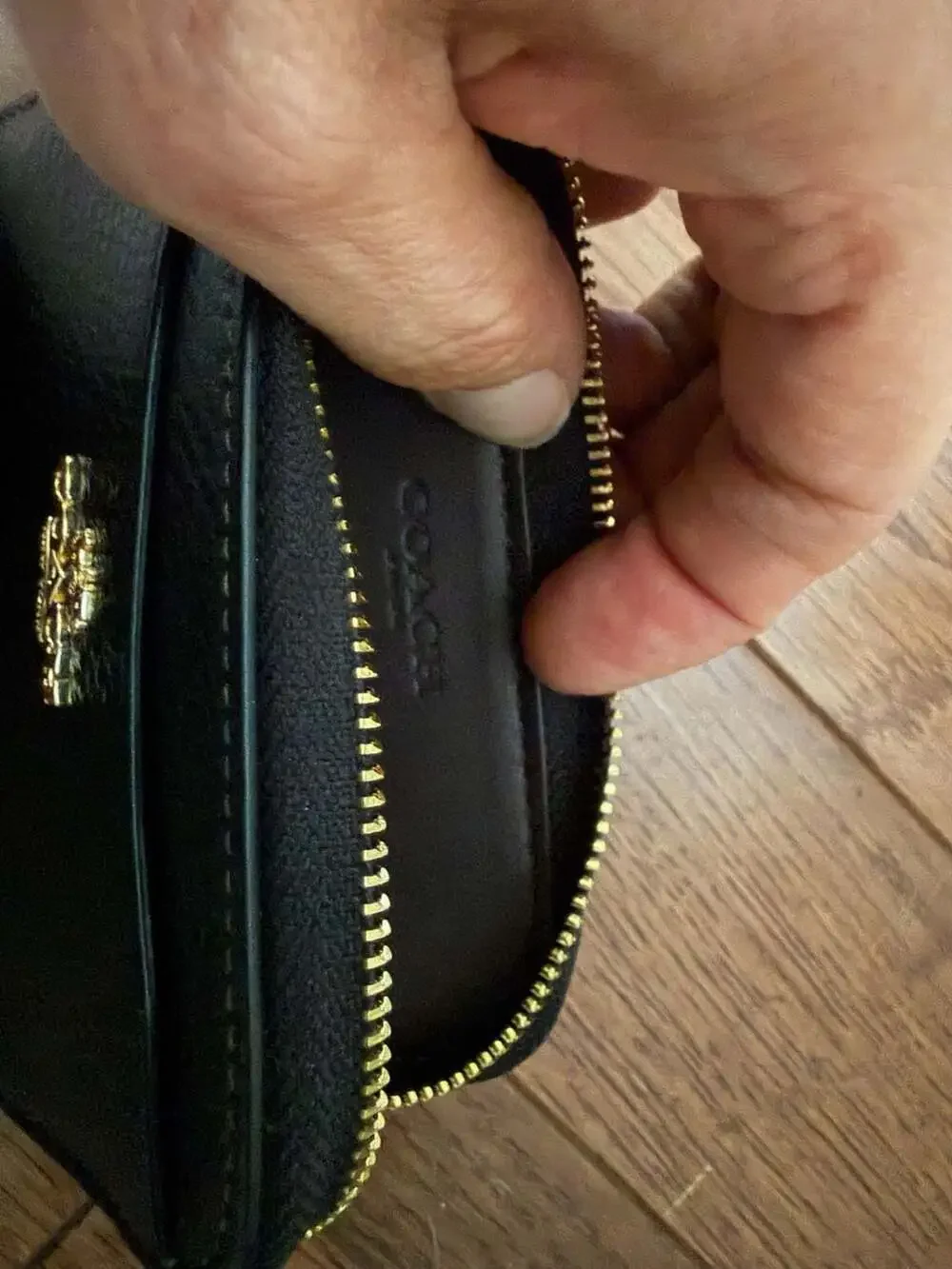 Coach Sydney Satchel 2-Way Crossbody Bag in Black CA202 with Pouch